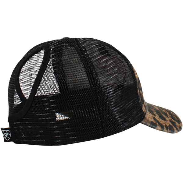 2025 Ariat Womens Embossed Logo Cheetah Print Cap 10044111 - Black